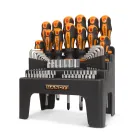 HANDY - Set de surubelnite - 77 de piese, cu chei negative, chei tubulare, capete bit