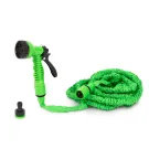 Set pentru stropit, furtun textil flexibil 15 m, pistol de pulverizat 7 in 1, racorduri