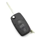 Audi - carcasa cheie tip briceag cu 3+1 butoane, buton de panica si baterie 2032 - CARGUARD