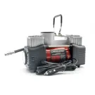 Compresor auto Carguard Heavy-Duty dublu cilindru – 50 L/min – 150 PSI – LED + kit reparatie anvelope