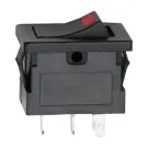 Interupator basculant 1 circuit 15A-12VDC OFF-ON, cu LED rosu