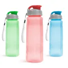Sticla sport - plastic, transparent - 800 ml - 3 culori